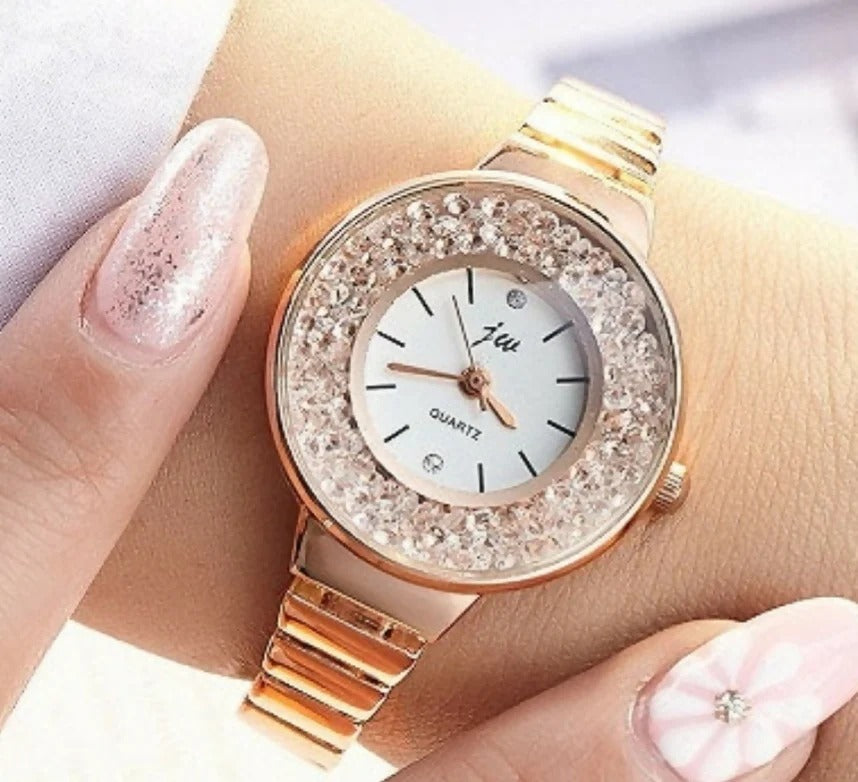 Imported Round Chain Step Watch-058 | Women Accessories | Watches | Brand New